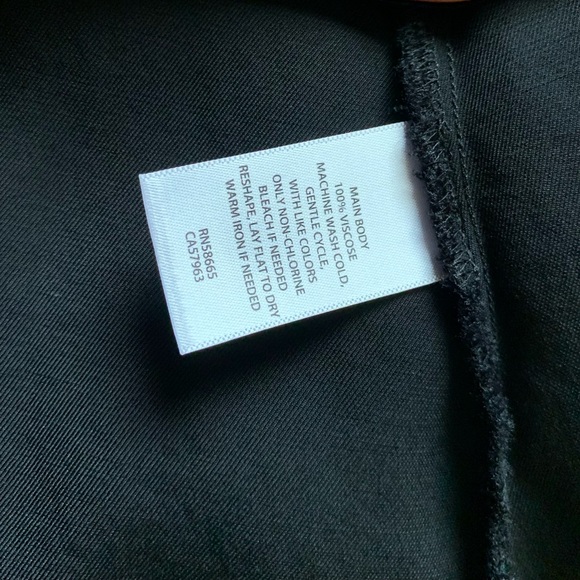 Nordstrom Brand Relaxed Fit Midi / Maxi Dress in Black Size XS - Picture 6 of 8